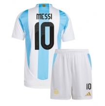 Argentinië Lionel Messi #10 Thuis tenue Kids Copa America 2024 Korte Mouwen (+ broek)