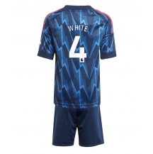 Arsenal Ben White #4 Uit tenue Kids 2025-26 Korte Mouwen (+ broek)