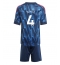 Arsenal Ben White #4 Uit tenue Kids 2025-26 Korte Mouwen (+ broek)