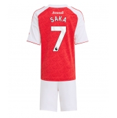 Arsenal Bukayo Saka #7 Thuis tenue Kids 2025-26 Korte Mouwen (+ broek)
