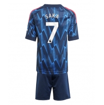 Arsenal Bukayo Saka #7 Uit tenue Kids 2025-26 Korte Mouwen (+ broek)
