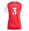 Arsenal Cristhian Mosquera #3 Thuis tenue Dames 2025-26 Korte Mouwen