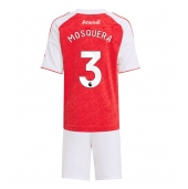 Arsenal Cristhian Mosquera #3 Thuis tenue Kids 2025-26 Korte Mouwen (+ broek)