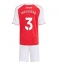 Arsenal Cristhian Mosquera #3 Thuis tenue Kids 2025-26 Korte Mouwen (+ broek)