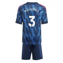 Arsenal Cristhian Mosquera #3 Uit tenue Kids 2025-26 Korte Mouwen (+ broek)