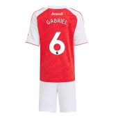 Arsenal Gabriel Magalhaes #6 Thuis tenue Kids 2025-26 Korte Mouwen (+ broek)