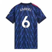 Arsenal Gabriel Magalhaes #6 Uit tenue Dames 2025-26 Korte Mouwen