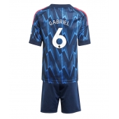 Arsenal Gabriel Magalhaes #6 Uit tenue Kids 2025-26 Korte Mouwen (+ broek)