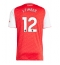 Arsenal Jurrien Timber #12 Thuis tenue 2025-26 Korte Mouwen