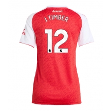 Arsenal Jurrien Timber #12 Thuis tenue Dames 2025-26 Korte Mouwen