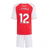 Arsenal Jurrien Timber #12 Thuis tenue Kids 2025-26 Korte Mouwen (+ broek)