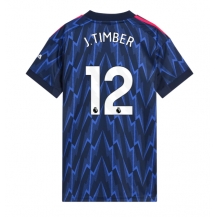 Arsenal Jurrien Timber #12 Uit tenue Dames 2025-26 Korte Mouwen