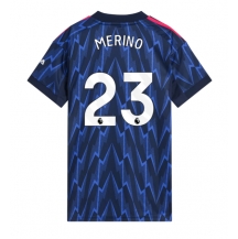 Arsenal Mikel Merino #23 Uit tenue Dames 2025-26 Korte Mouwen
