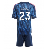 Arsenal Mikel Merino #23 Uit tenue Kids 2025-26 Korte Mouwen (+ broek)