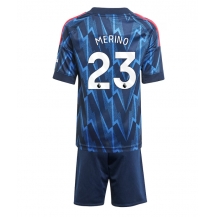 Arsenal Mikel Merino #23 Uit tenue Kids 2025-26 Korte Mouwen (+ broek)