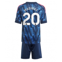 Arsenal Noni Madueke #20 Uit tenue Kids 2025-26 Korte Mouwen (+ broek)