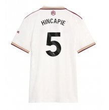 Arsenal Piero Hincapie #5 Derde tenue Dames 2025-26 Korte Mouwen
