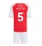Arsenal Piero Hincapie #5 Thuis tenue Kids 2025-26 Korte Mouwen (+ broek)