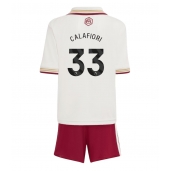 Arsenal Riccardo Calafiori #33 Derde tenue Kids 2025-26 Korte Mouwen (+ broek)