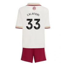 Arsenal Riccardo Calafiori #33 Derde tenue Kids 2025-26 Korte Mouwen (+ broek)