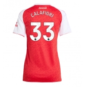Arsenal Riccardo Calafiori #33 Thuis tenue Dames 2025-26 Korte Mouwen