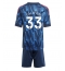 Arsenal Riccardo Calafiori #33 Uit tenue Kids 2025-26 Korte Mouwen (+ broek)