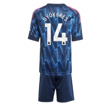 Arsenal Viktor Gyokeres #14 Uit tenue Kids 2025-26 Korte Mouwen (+ broek)