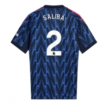 Arsenal William Saliba #2 Uit tenue 2025-26 Korte Mouwen