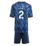 Arsenal William Saliba #2 Uit tenue Kids 2025-26 Korte Mouwen (+ broek)