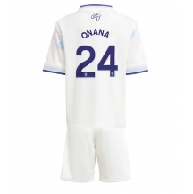 Aston Villa Amadou Onana #24 Derde tenue Kids 2025-26 Korte Mouwen (+ broek)