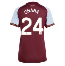 Aston Villa Amadou Onana #24 Thuis tenue Dames 2025-26 Korte Mouwen