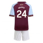 Aston Villa Amadou Onana #24 Thuis tenue Kids 2025-26 Korte Mouwen (+ broek)