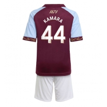 Aston Villa Boubacar Kamara #44 Thuis tenue Kids 2025-26 Korte Mouwen (+ broek)
