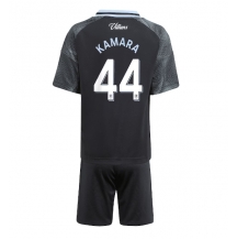 Aston Villa Boubacar Kamara #44 Uit tenue Kids 2025-26 Korte Mouwen (+ broek)