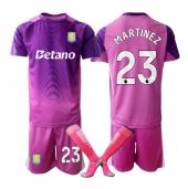 Aston Villa Emiliano Martinez #23 Keeper Derde tenue Kids 2025-26 Korte Mouwen (+ broek)