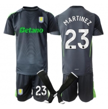 Aston Villa Emiliano Martinez #23 Keeper Thuis tenue Kids 2025-26 Korte Mouwen (+ broek)