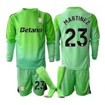 Aston Villa Emiliano Martinez #23 Keeper Uit tenue Kids 2025-26 Lange Mouwen (+ broek)