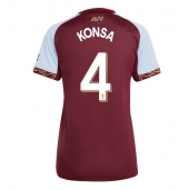 Aston Villa Ezri Konsa #4 Thuis tenue Dames 2025-26 Korte Mouwen