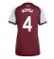 Aston Villa Ezri Konsa #4 Thuis tenue Dames 2025-26 Korte Mouwen