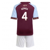 Aston Villa Ezri Konsa #4 Thuis tenue Kids 2025-26 Korte Mouwen (+ broek)