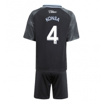 Aston Villa Ezri Konsa #4 Uit tenue Kids 2025-26 Korte Mouwen (+ broek)