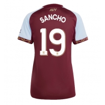Aston Villa Jadon Sancho #19 Thuis tenue Dames 2025-26 Korte Mouwen