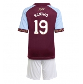 Aston Villa Jadon Sancho #19 Thuis tenue Kids 2025-26 Korte Mouwen (+ broek)
