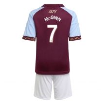 Aston Villa John McGinn #7 Thuis tenue Kids 2025-26 Korte Mouwen (+ broek)