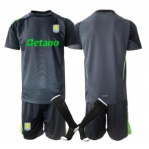 Aston Villa Keeper Thuis tenue Kids 2025-26 Korte Mouwen (+ broek)