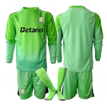 Aston Villa Keeper Uit tenue Kids 2025-26 Lange Mouwen (+ broek)