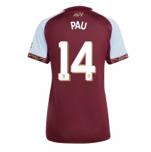 Aston Villa Pau Torres #14 Thuis tenue Dames 2025-26 Korte Mouwen