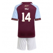 Aston Villa Pau Torres #14 Thuis tenue Kids 2025-26 Korte Mouwen (+ broek)