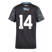 Aston Villa Pau Torres #14 Uit tenue Dames 2025-26 Korte Mouwen