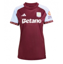 Aston Villa Thuis tenue Dames 2025-26 Korte Mouwen